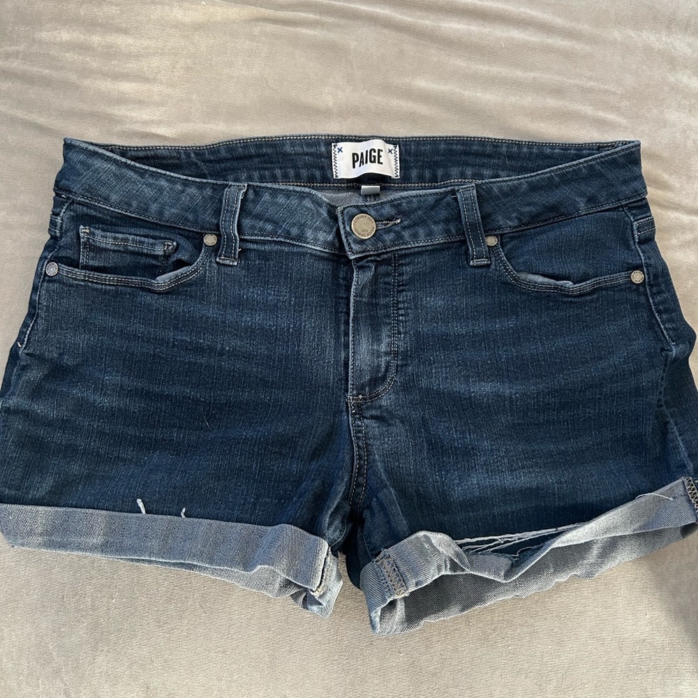 Paige size 29 rolled denim shorts